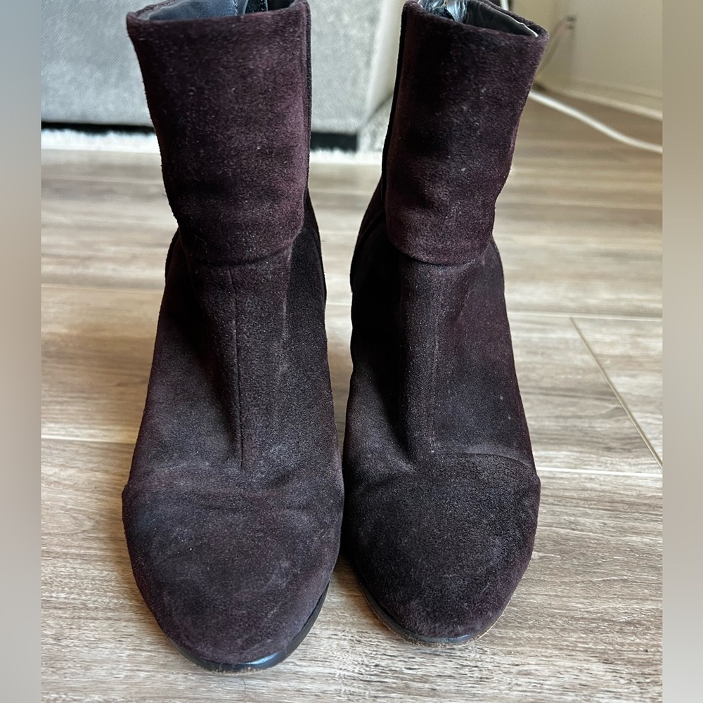 Rag & Bone Newbury rich brown suede bootie size 36=6 in fair condition - Picture 4 of 16